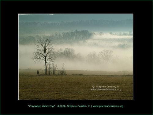 Conewago Valley Fog, by Stephen Conklin, Jr. - www.pisceandelusions.org