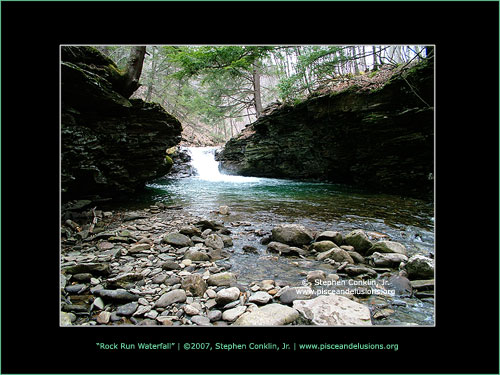Rock Run Waterfall, by Stephen Conklin, Jr. - www.pisceandelusions.org